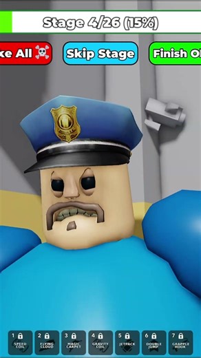 Papa Pizza VS Barry's Prison Run 🤣💪 #roblox #robloxmemes