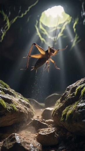 Secrets of the Dark: Meet the Wingless Cave Cricket! #animals