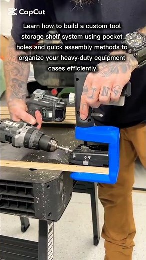 DIY Custom Tool Storage Shelves