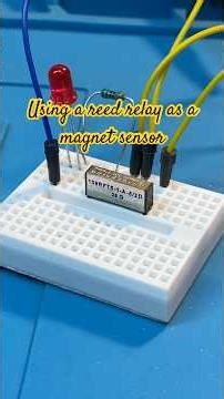 Using a reed relay as a magnet sensor #shorts #electronics