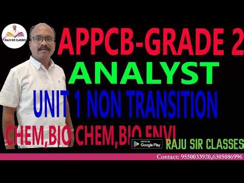 APPCB GRADE 2 ANALYST SUCCESS కావాలంటే ! CHEM, BIO CHEM, BIO , ENVIRON || CLAASES || FREE MATERIALS