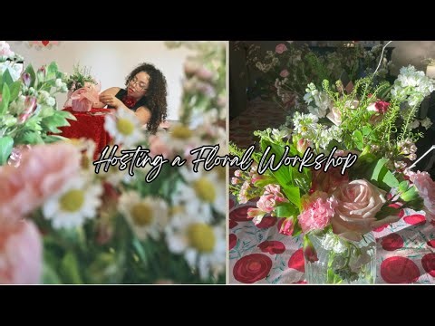 HOW TO Set-up a Flower Workshop and a Flower Bar Cart!