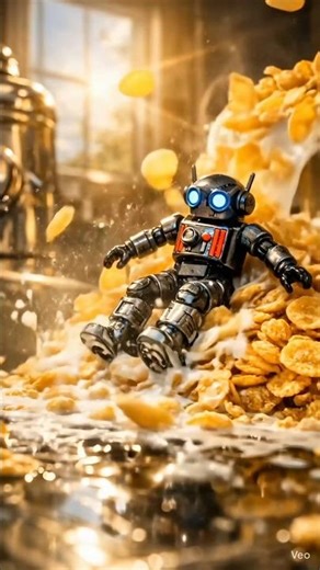 This Tiny Robot Found a Giant Jungle... In My Kitchen! 🤖 #Shorts #tinyadventure #miniworld