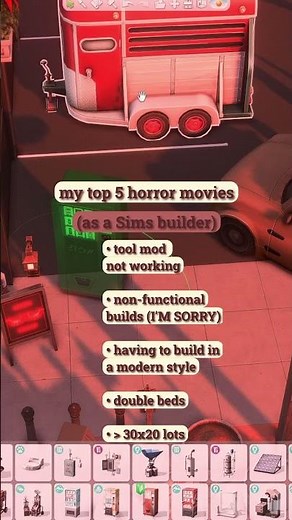 My top 5 horror movies... as a Sims builder 🤣