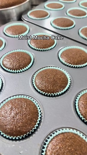Our Moist Mocha Cake! Perfectly baked 🎂👩🏻‍🍳