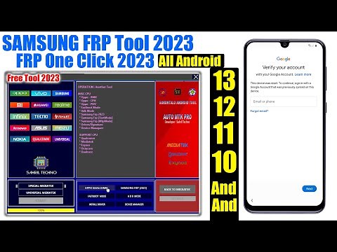 Samsung FRP Bypass/Unlock 2023 With FRP Tool | Samsung Google Account Remove