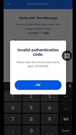 Fix GCash Invalid Authentication Code Problem (2026) | OTP Not Working Error Solve