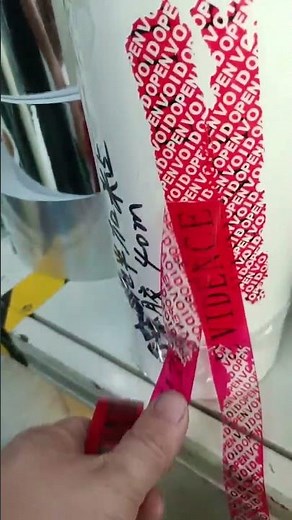 How Tamper Evident Tape Works | Actual Application & Testing #adhesivetape #b2bpackaging