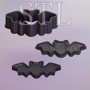 Digitale STL-Datei Fledermaus 2 Badebomben Mould FDM Drucker - Etsy.de