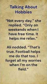 Talking About Hobbies || Learn English! 🚀 #learnenglish #shorts #viral #viralshorts