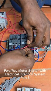 Fwd/Rev Motor Starter with Electrical Interlock System Part 3. #electrician #tbt #vlog #valec #engineer | Dili Ogbuenyi