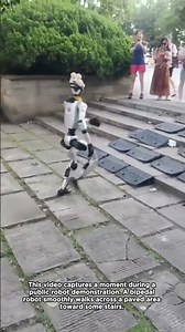 Humanoid Robot Fails Stair Navigation