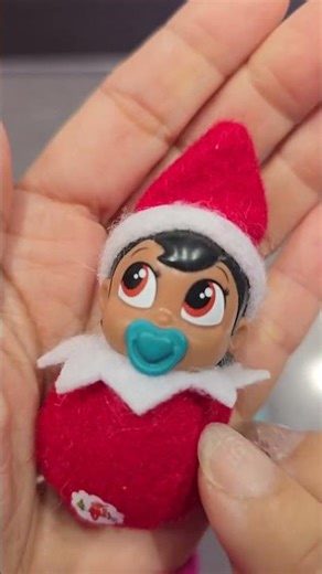 This baby Elf on the Shelf Pip is adorable