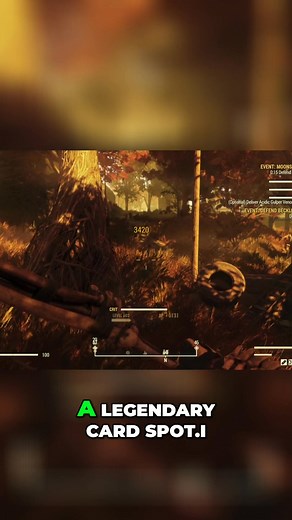 Battling through a yellowish, forest-like arena. That should have unlocked a legendary card spot. Silence. #Combat #Forest #Legendary #CardSpot #Gaming #fallout76 #onlinegaming | Your Neighborhood Gaming