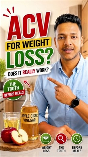 Apple Cider Vinegar for Weight Loss: Does It Really Work? | The Truth Before Meals #shorts #health