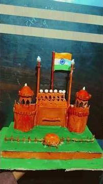 Red fort model #artscraft #artmodel #art #ytshort