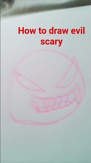 how to draw evil scary
