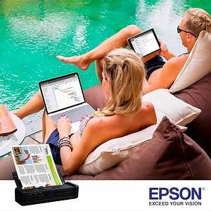 Eleve a produtividade para outro nível. Com o scanner portátil #WorkForce ES-300W você pode digitalizar a qualquer hora, em qualquer lugar. Veja: http://bit.ly/2DgL7pf | Epson