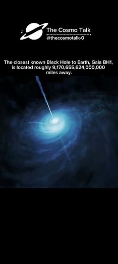 The Closest Black Hole to Earth 😳 | Gaia BH1 in Our Galaxy #cosmo #shorts
