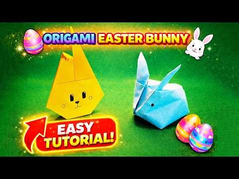 🐰 Easter Bunny Origami | Easy Paper Rabbit Step-by-Step Tutorial | Cute Easter Craft