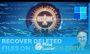 Mind Luster - Learn Easily Recover Deleted files from a USB Pen Drive Memory SD Card Using a FREE Microsoft App