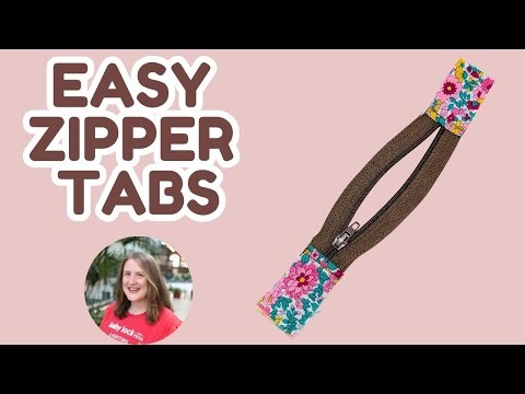 How to make zipper tabs for bags and pouches