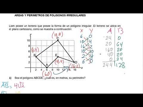 🚀Polígono IRREGULAR | Perímetro y ÁREA en el plano CARTESIANO | Método de GAUSS