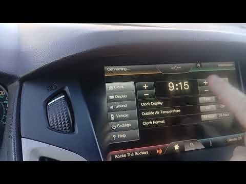 How to Change the Clock Time in a Ford Focus SEL (2012–2018)