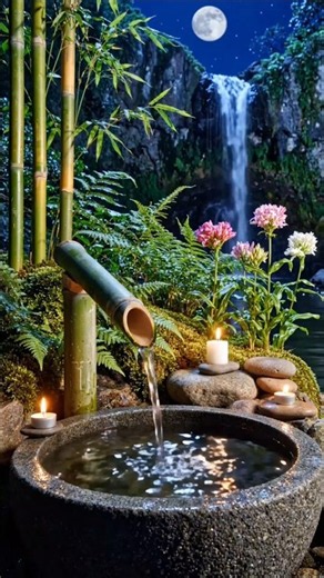 Midnight Serenity: Gentle Piano & Bamboo Water Flow for Overthinking, Insomnia & Deep Rest #relax