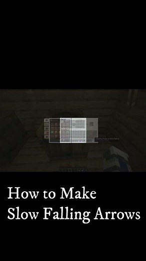 Minecraft - How to Make Arrows of Slow falling #shorts