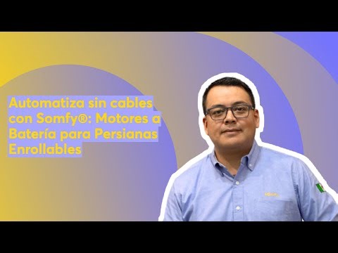 Automatiza sin cables con Somfy®: Motores a Batería para Persianas Enrollables