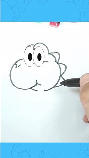 How To Draw Yoshi From Super Mario Bros