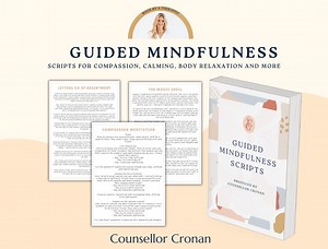 Guided Mindfulness Cards, Scripted Meditation Handouts, Therapy Office Decor, Therapy Forms, Therapy Worksheets, Counselling Tools, SEL, CBT - Etsy