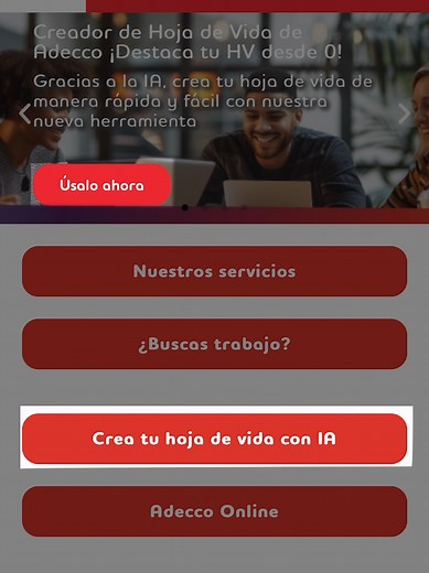 Crea tu Hoja de Vida en 5 Minutos con AI de Adecco
