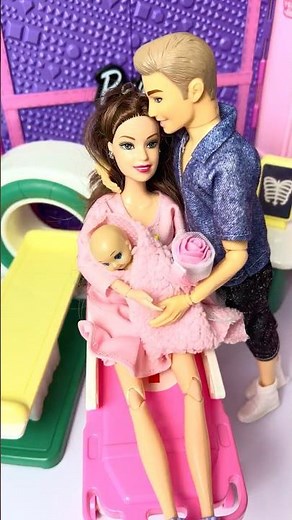 Barbie’s Baby Surprise! 🚑 Ken Calls the Ambulance | Barbie Doll Drama #shorts