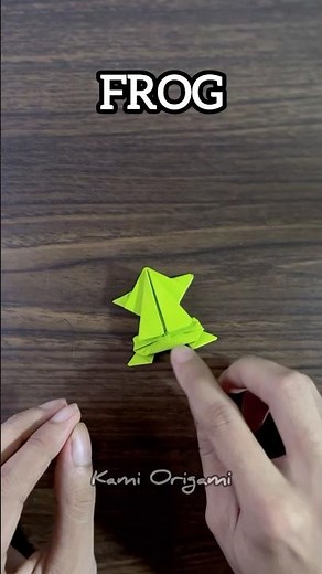 ORIGAMI FROG THAT JUMP DIY FROG PAPER INSTRUCTION EASY STEP BY STEP