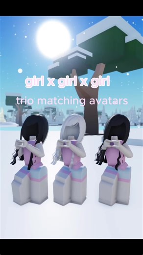 Matching Trio Fits for Roblox Avatars