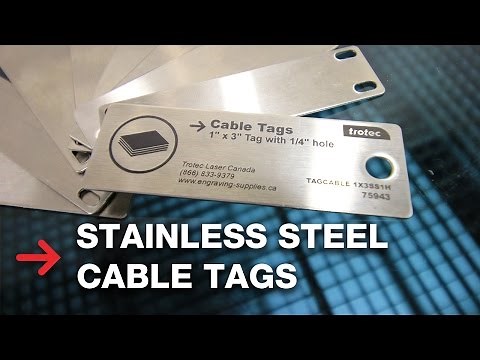 Cable Tags | Laser Engraving Stainless Steel | Trotec