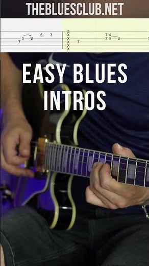 How to START a BLUES with an EASY INTRO // DBL423 #shorts