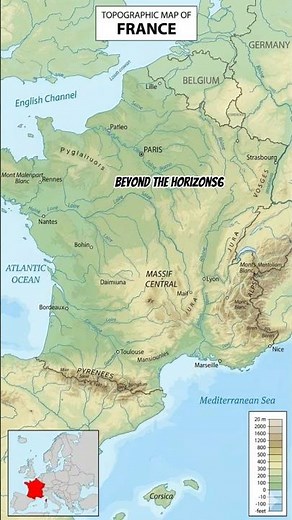 Topographic Map Of France. #Topographic #Map