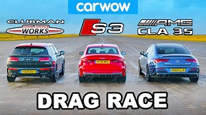 🔥 Merc-AMG CLA 35 – 2.0-litre 4-cyl. with 306hp! 🔥 Audi S3 – 2.0-litre 4-cyl. with 300hp! 🔥 Mini Clubman JCW – 2.0-litre 4-cyl. with 306hp! The stats are almost identical, but who will be victorious? Find out 👉 https://youtu.be/YrBMAh-jQyY | carwow