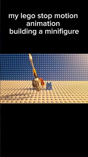 my lego stop Motion animation building a minifigure #legostopmotion #lego #stopmotionanimation