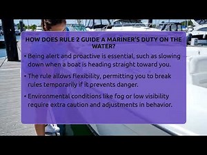 How Does Rule 2 Guide A Mariner's Duty On The Water? - Boat Life Masters