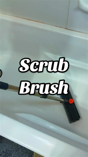 Why didn’t I buy this sooner?! 🧽 This floor scrub brush with squeegee makes mopping and shower cleaning so much easier. One tool, two jobs — scrub away dirt then swipe the water clean in seconds. #CleaningTools #CleanWithMe #FloorCleaning #ShowerScrubber #CleaningRoutine