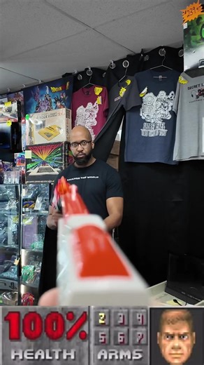 Running a video game store is SERIOUS BUSINESS! #retrogaming #toledo #videogamestore #buyselltrade #doom