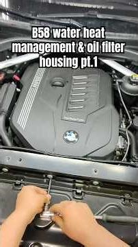 Replacing the Oil Filter Housing and Water Heat Management B58 Engine #B58Engine #subscribe #shorts