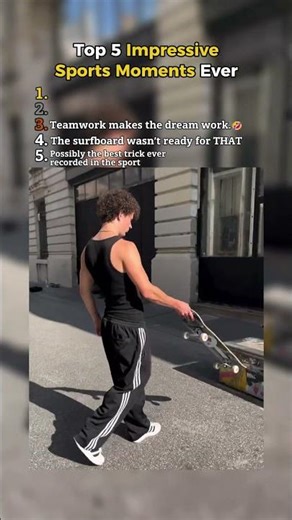 Top 5 Impressive Sports Moments Ever #tiktok #viral