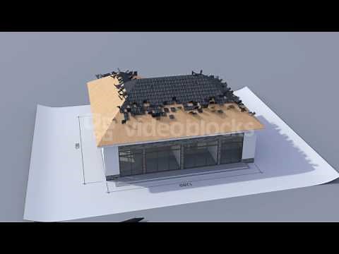 building a house with a hip roof time lapse 3d animation of house construction from the blueprints t