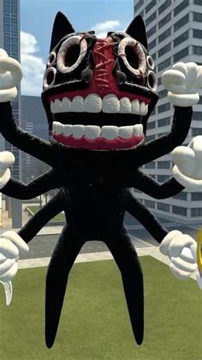 WHO IS IT GUESS! SMALL TO GIANT CARTOON CATS in BIG CITY #gmod #shorts