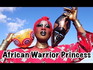 AFRICAN WARRIOR PRINCESS - Halloween Makeup | Fumi Desalu-Vold